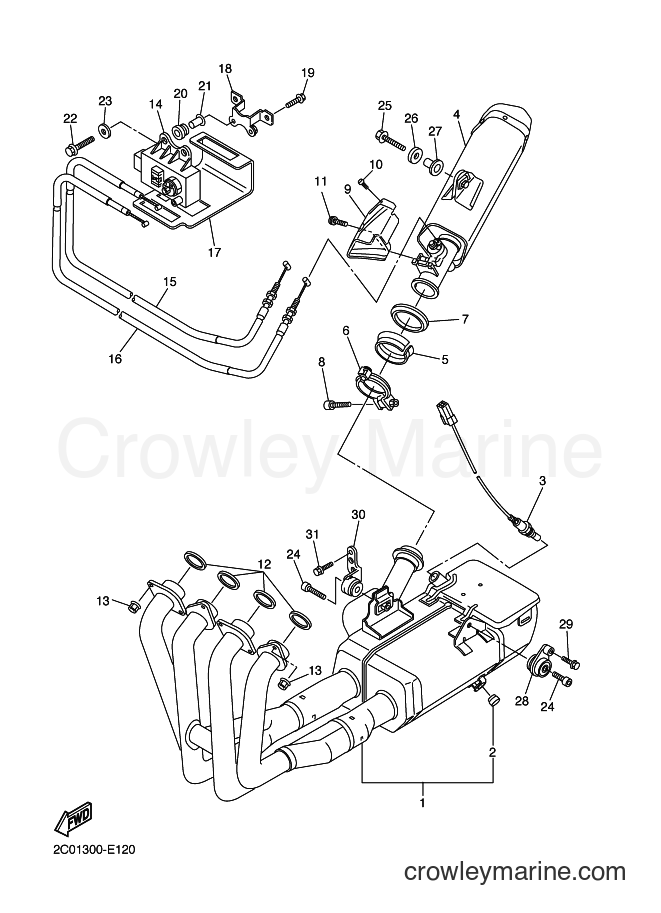 2007 Sport Bike YZF-R6 - YZF-R6 (2C0B) [070] - EXHAUST