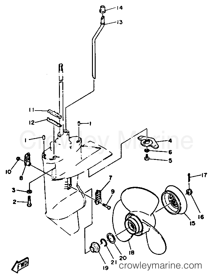 Yamaha Motors T9.9MXHR - LOWER DRIVE 2