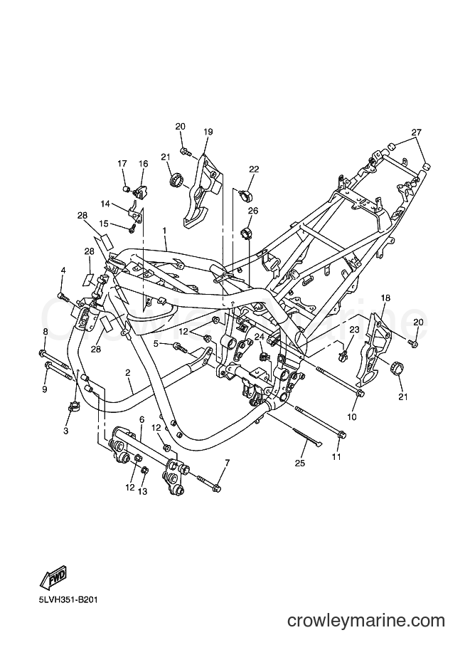 2003 Street Bike FZS1000S - FZS1000S (5LVN) [060] - FRAME