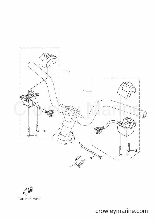 Yamaha Motors XC155 (2SW8) [010] - HANDLE SWITCH & LEVER