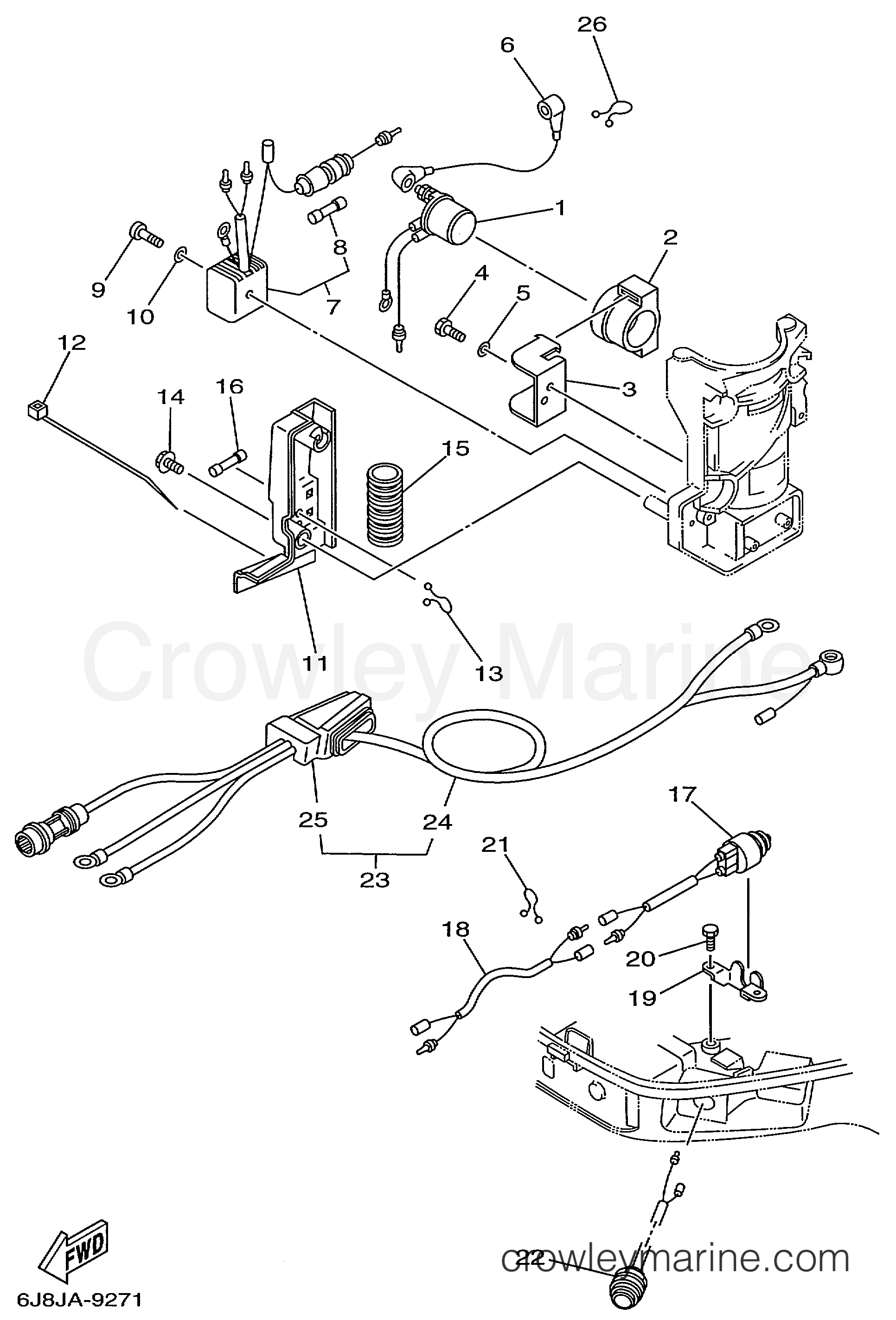 Yamaha Motors 25MSHX3 - ELECTRICAL 3 30EH