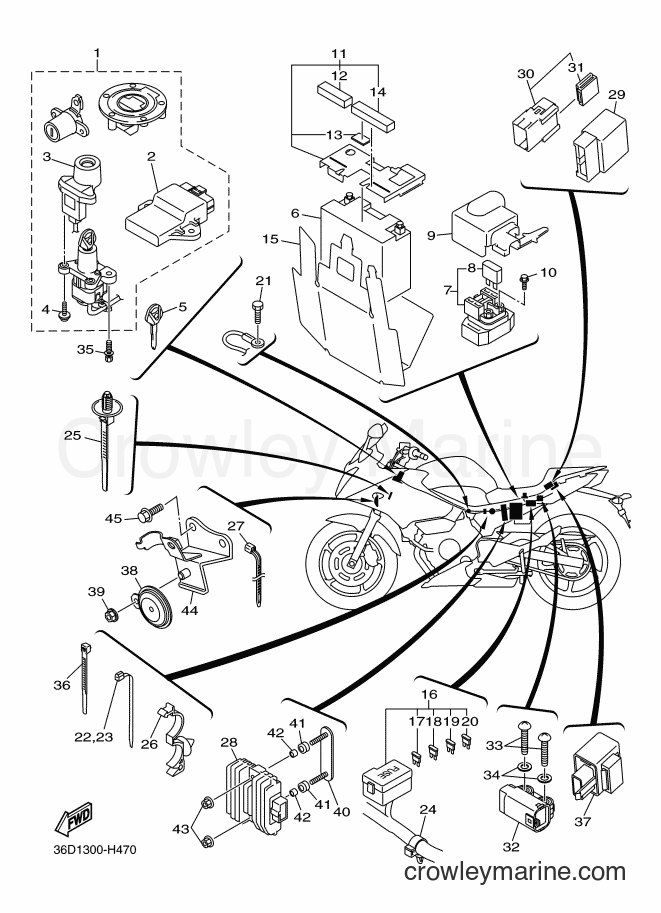2009 Street Bike XJ6SA - XJ6SA (36D1) [010] - ELECTRICAL 2