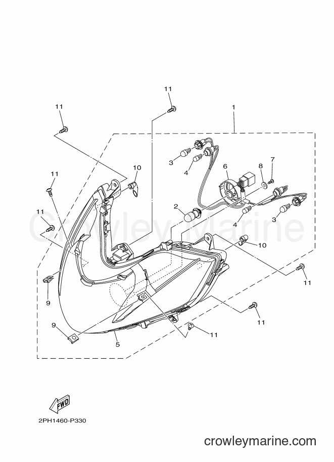 Yamaha Motors LNS125 (2PH4) [010] - HEADLIGHT