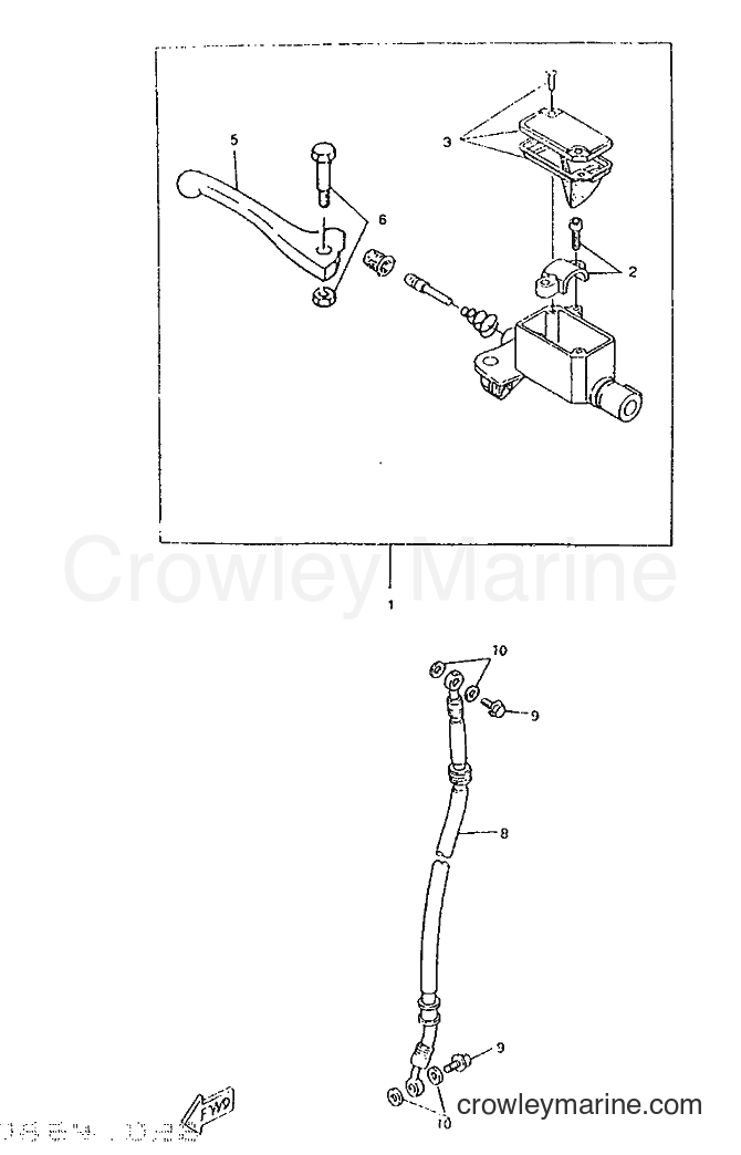 1996 Scooter CW50 - CW50 (4VV5) [999] - FRONT MASTER CYLINDER