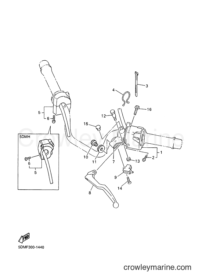 2001 Street Bike FZS600S - FZS600S (5DMF) [020] - HANDLE SWITCH & LEVER