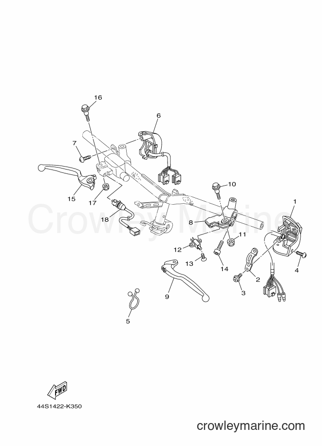 Yamaha Motors AL125C (44S3) [010] - HANDLE SWITCH & LEVER