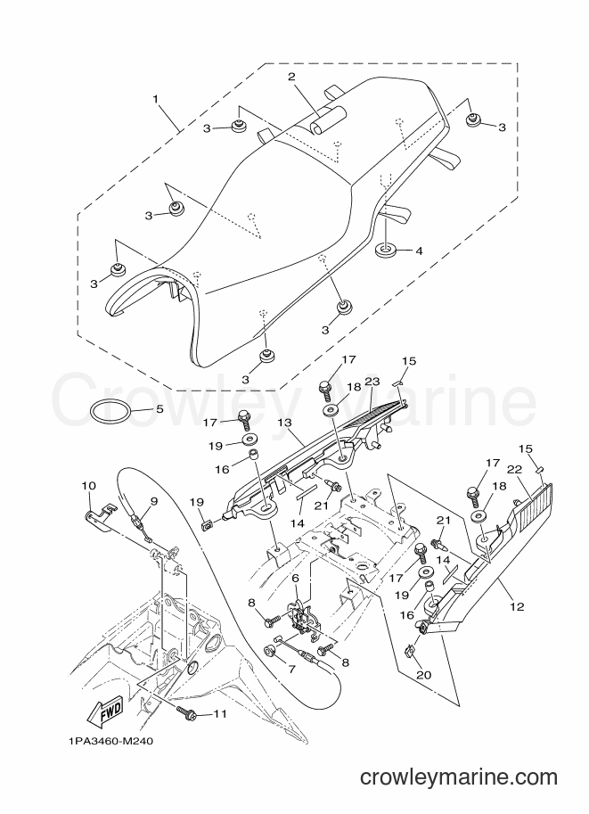 Yamaha Motors FZ150 (1PA3) [010] - SEAT