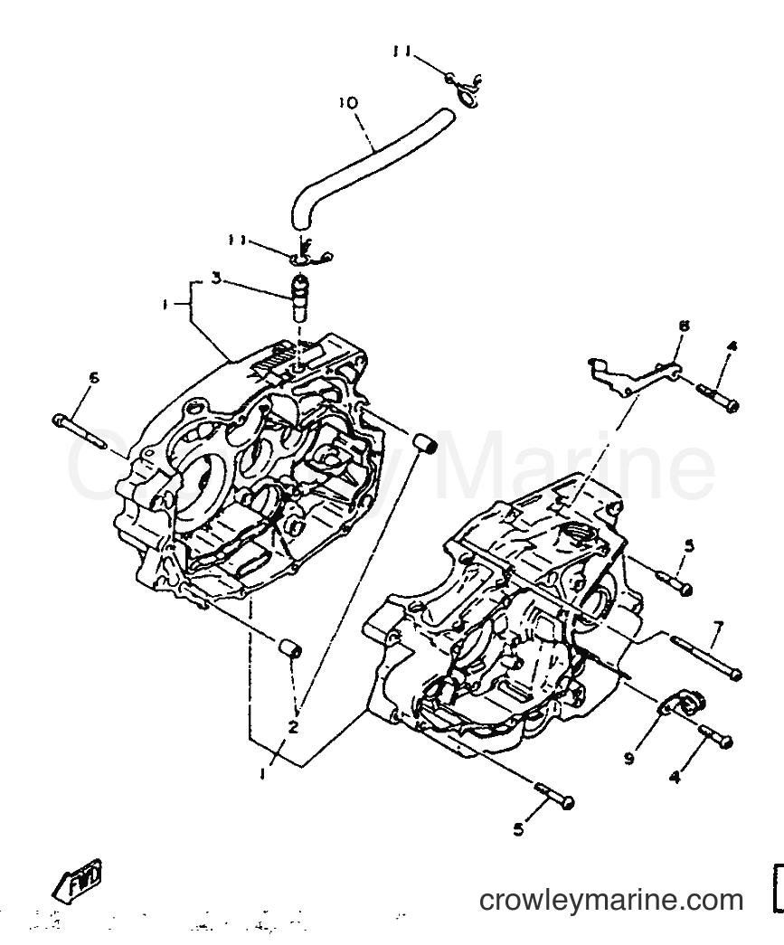 1987 Street Bike SR125 - SR125 (2JW) [999] - CRANKCASE