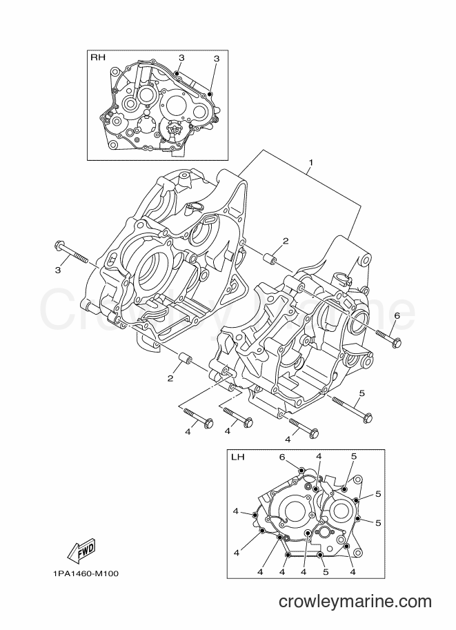 2014 Street Bike FZ150 - FZ150 (1PA5) [010] - CRANKCASE