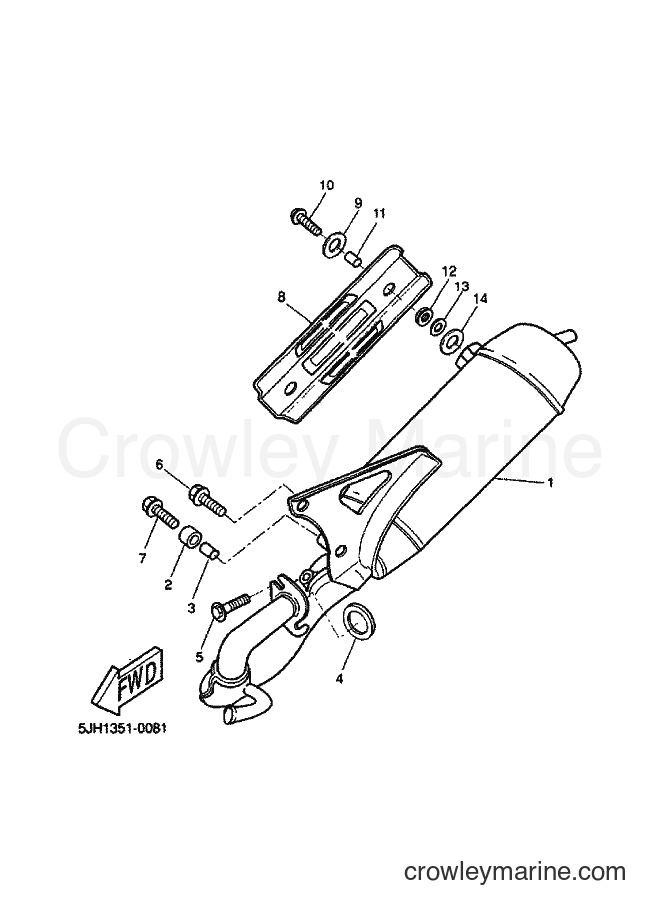 2000 Scooter EW50 - EW50 (5JH1) [030] - EXHAUST