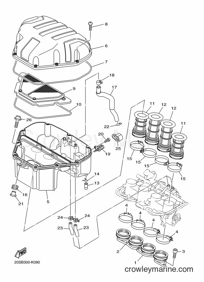2014 Street Bike XJ6F - XJ6F (1CWP) [010] - INTAKE