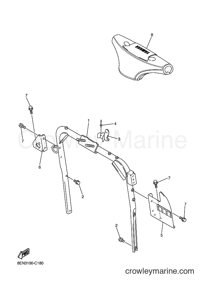 2004 Snowmobile SXV700 - SXV700 (8EN4) [010] - STEERING GATE