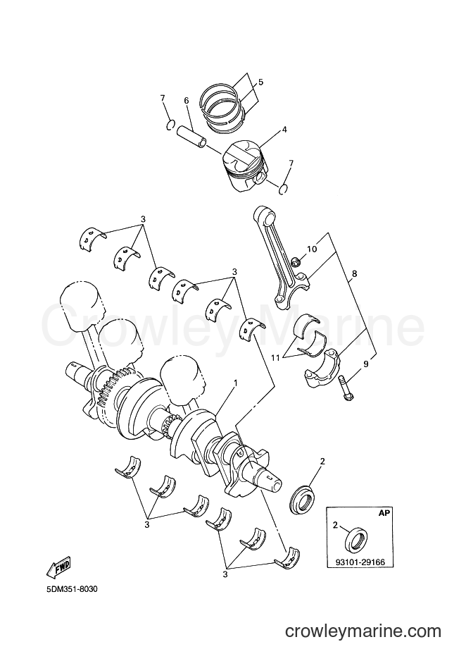 2003 Street Bike FZS600 - FZS600 (5RT4) [080] - CRANKSHAFT & PISTON