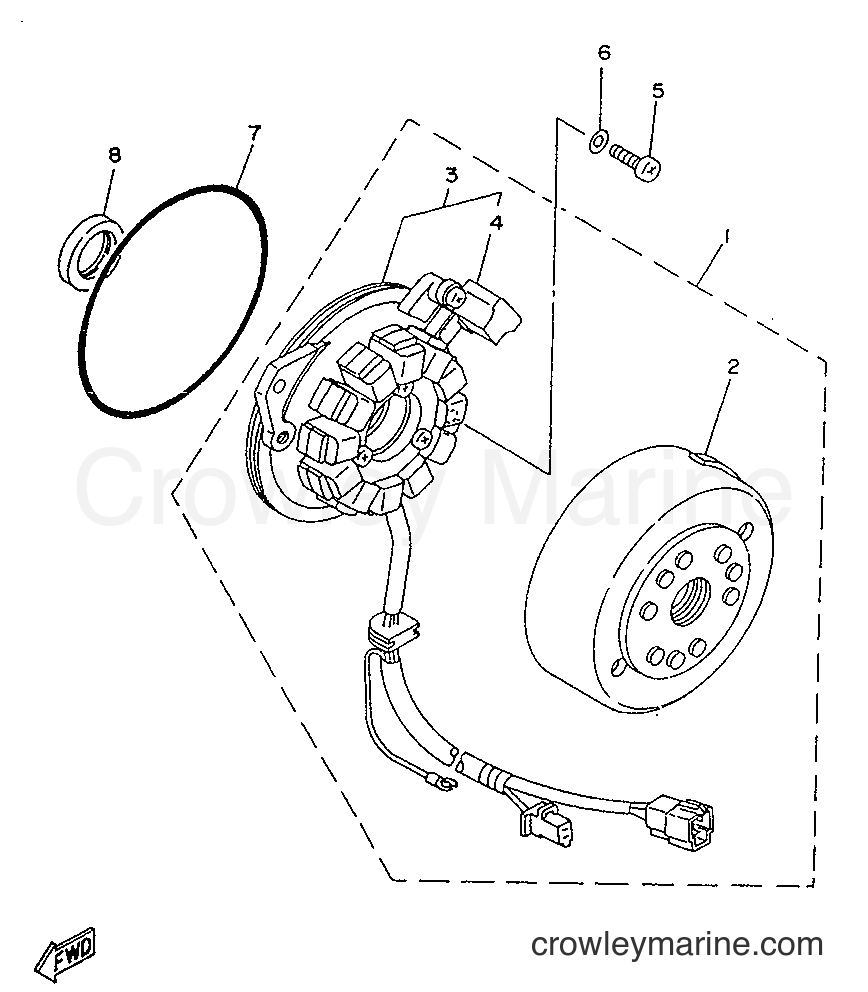 Yamaha Motors SR250 (21L2) [99B] - GENERADOR