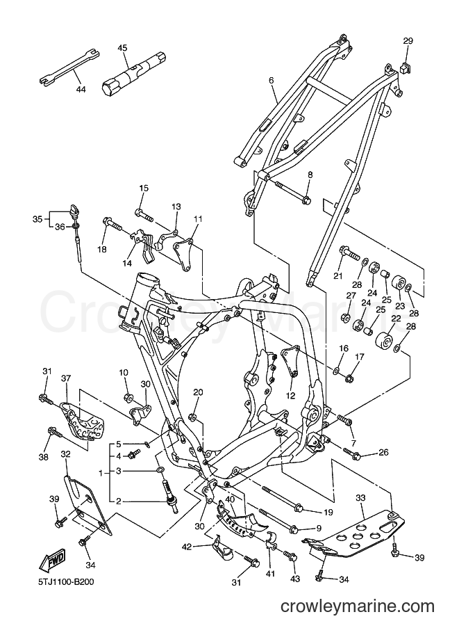 2003 Dirt Bike WR450F - WR450F (5TJ2) [010] - FRAME