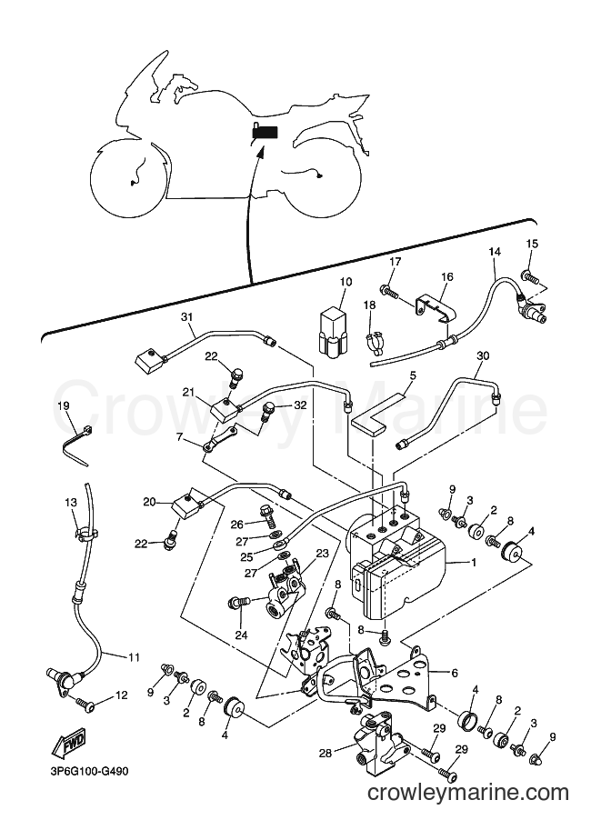 2013 Sport Bike FJR1300A - FJR1300A (1MC5) [010] - ELECTRICAL 3