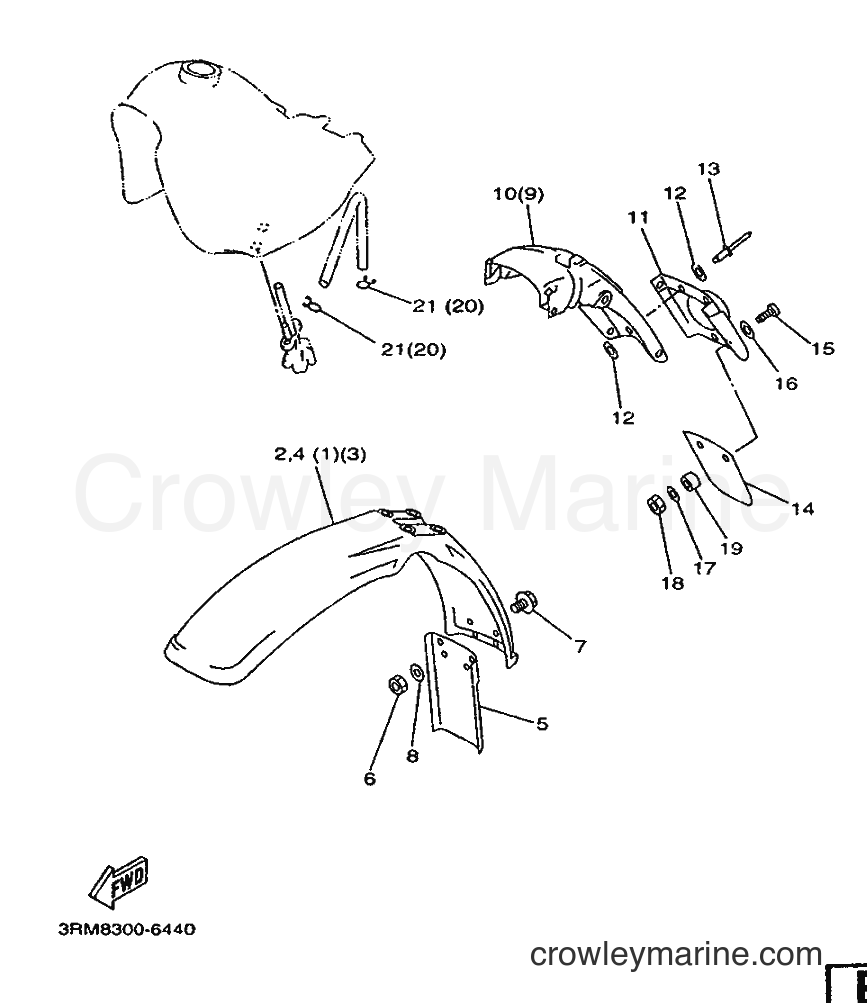 Yamaha Motors DT125R (3RM8) [040] - ALTERNATE FOR CHASSIS