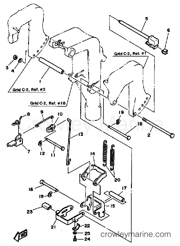 Yamaha Motors F9.9SH - BRACKET 2
