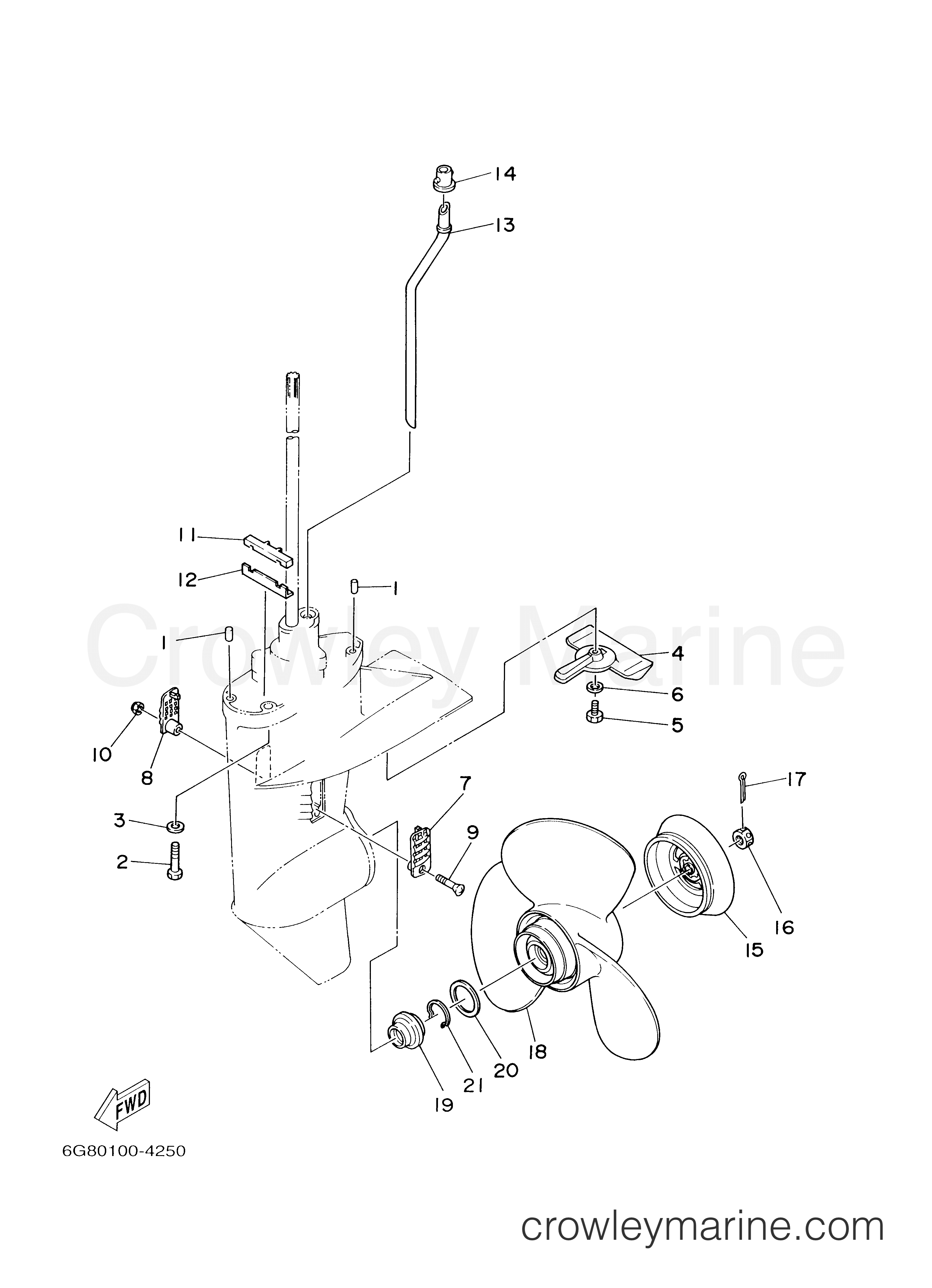 Yamaha Motors T9.9EXHX - LOWER CASING DRIVE 2