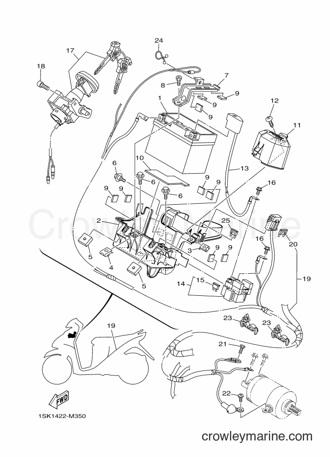2014 Scooter AL125FC - AL125FC (1SK2) [010] - ELECTRICAL 1