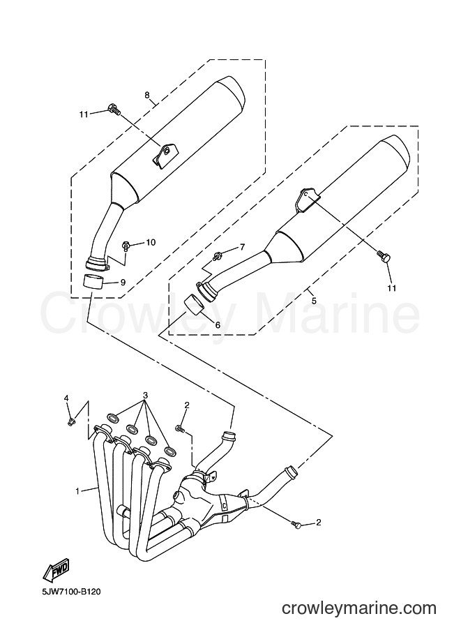2003 Sport Bike FJR1300A - FJR1300A (5VS1) [060] - EXHAUST