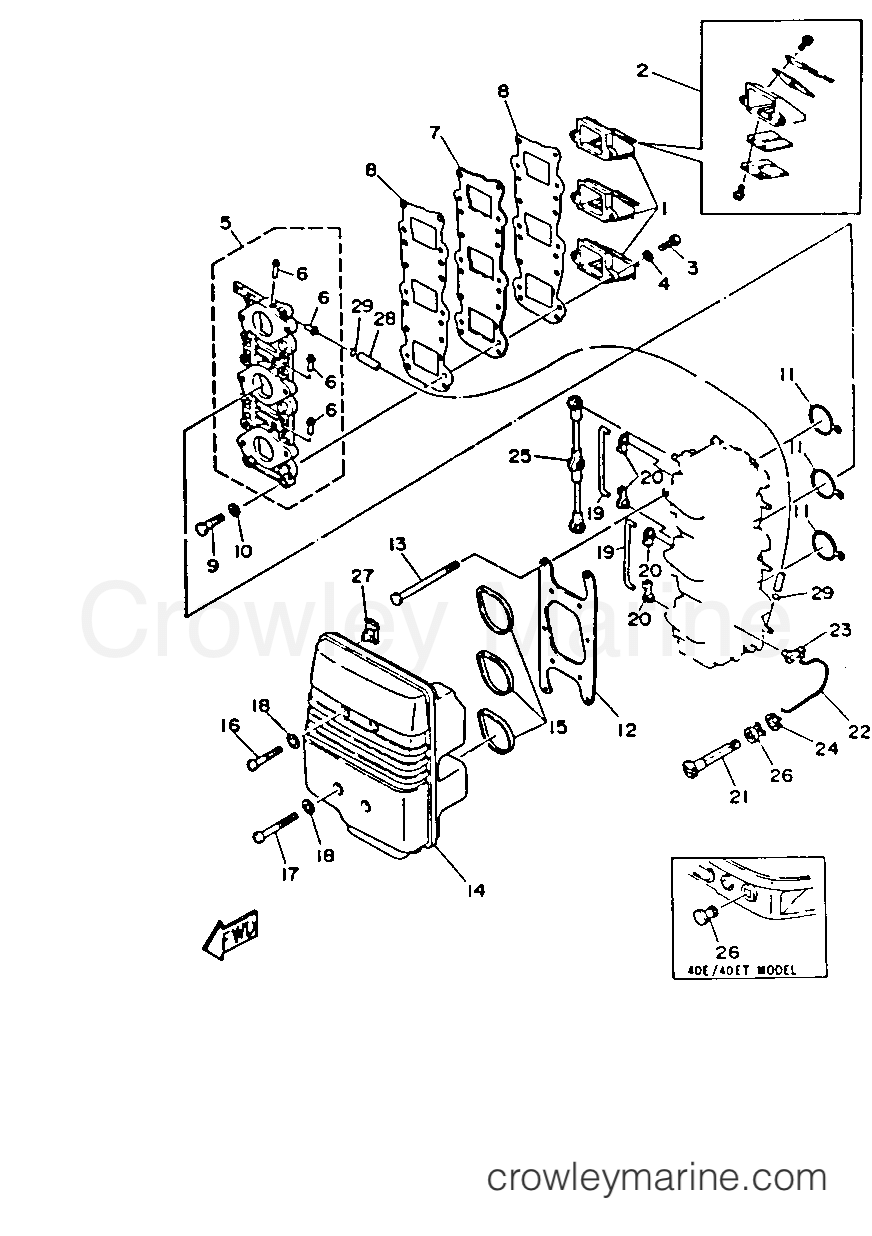 Yamaha Motors 40SD-JD - INTAKE