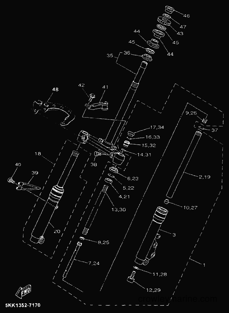 Yamaha Motors YN50 (5ADT) [010] - FRONT FORK