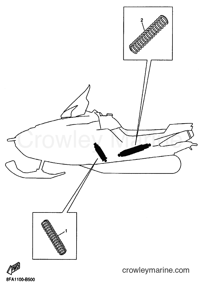2003 Snowmobile RX10 - RX10 (8FA2) [010] - ALTERNATE REAR SUSPENSION