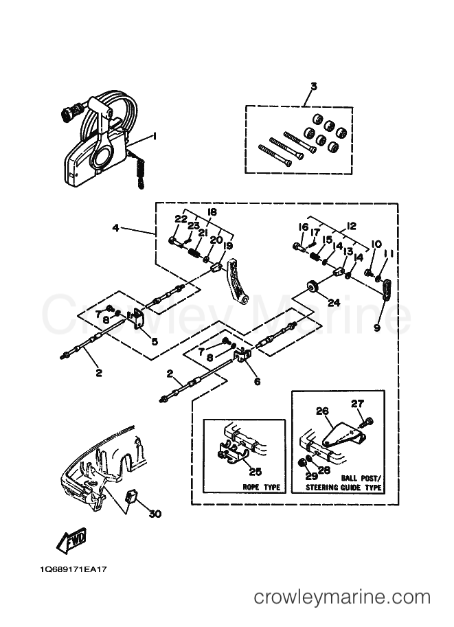 Yamaha Motors 30AE (6890) [010] - REMOTE CONTROL