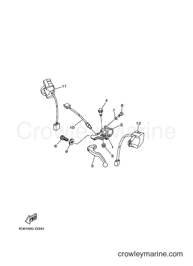 2009 Dirt Bike TT-R230 - TT-R230 (1C6F) [010] - HANDLE SWITCH & LEVER