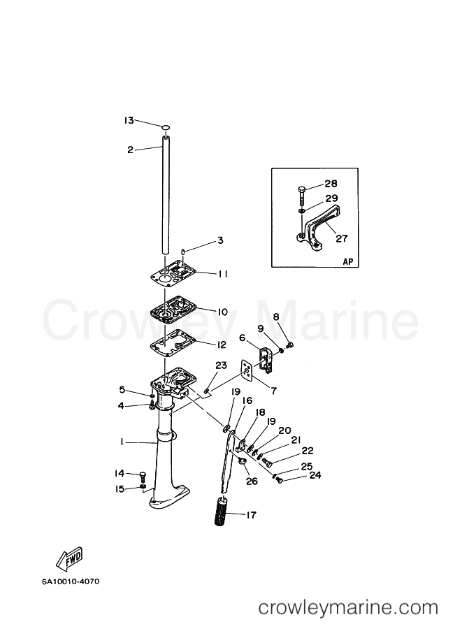 Yamaha Motors 2B (6A1) [030] - UPPER CASING