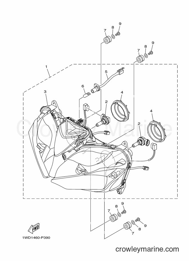 2016 Sport Bike YZF-R3A - YZF-R3A (B02E) [010] - HEADLIGHT