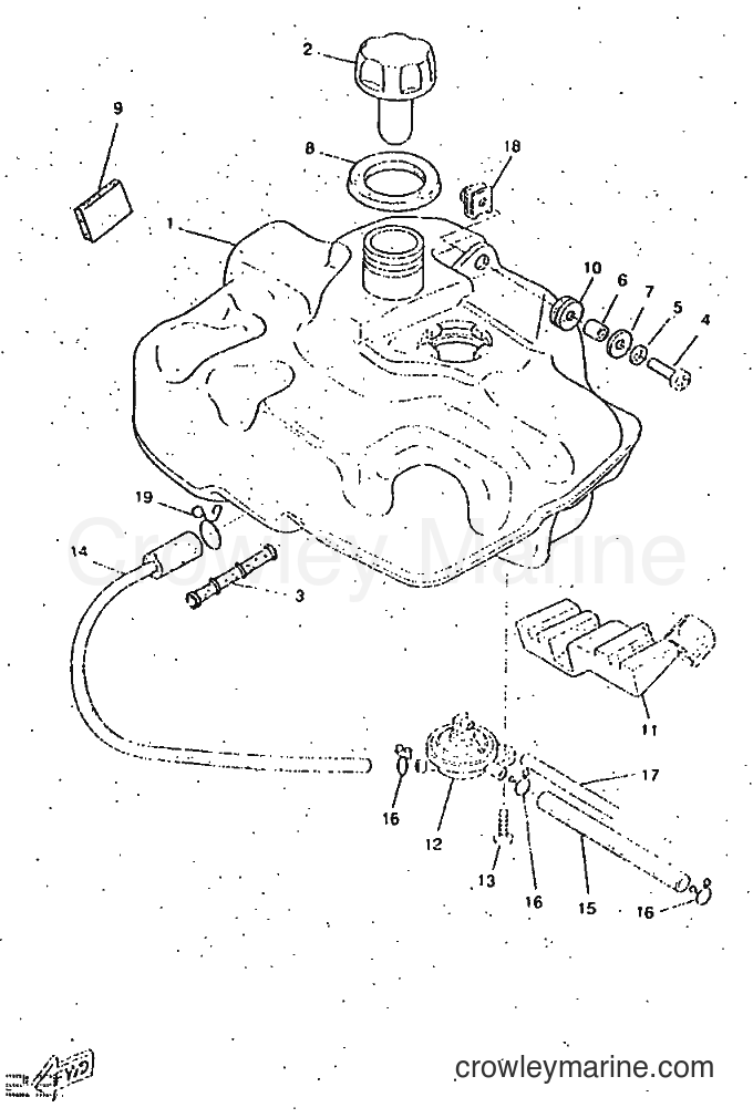 1997 Scooter CW50RSP - CW50RSP (4WL3) [999] - FUEL TANK
