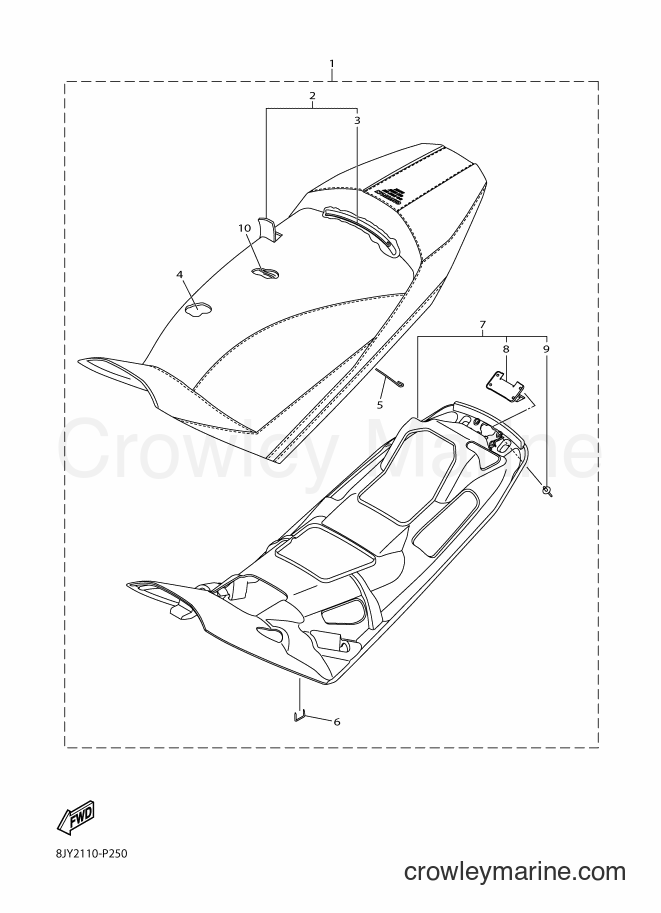 2015 Snowmobile SRV10LL - SRV10LL (8KP2) [010] - SEAT