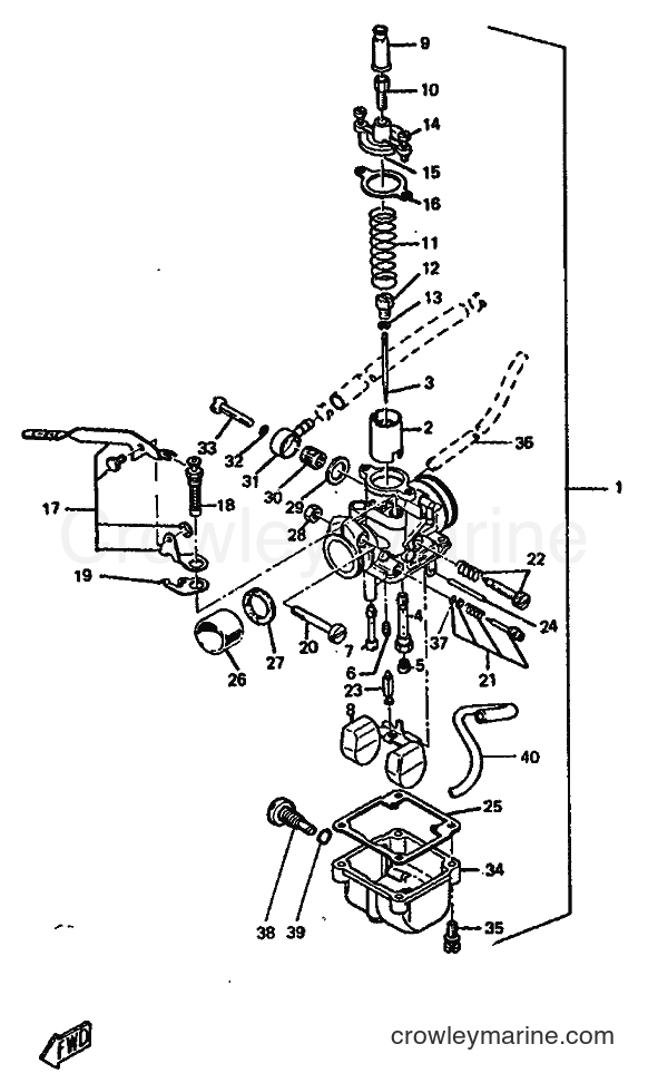 1992 Scooter DT50R - DT50R (4AD2) [999] - CARBURETOR