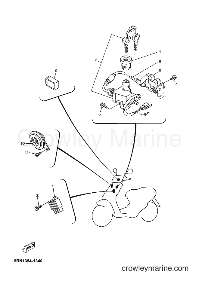 Yamaha Motors YN50 (5RN7) [010] - ELECTRICAL 1