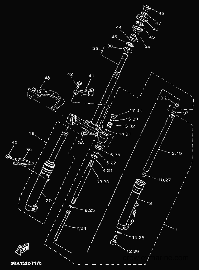 Yamaha Motors YN50 (5BV7) [010] - FRONT FORK