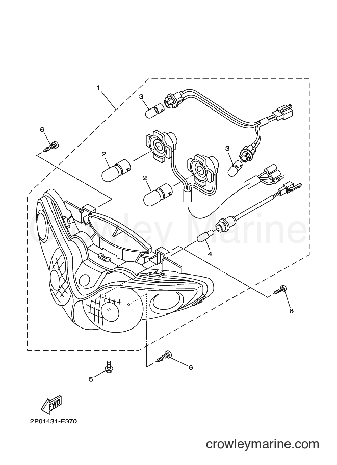 Yamaha Motors LF-110C (2P12) [010] - HEADLIGHT