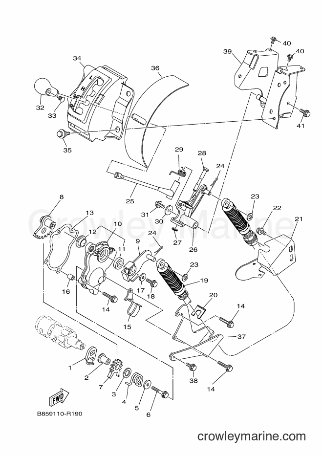 Yamaha Motors YXC700E (B852) [010] - SHIFT SHAFT