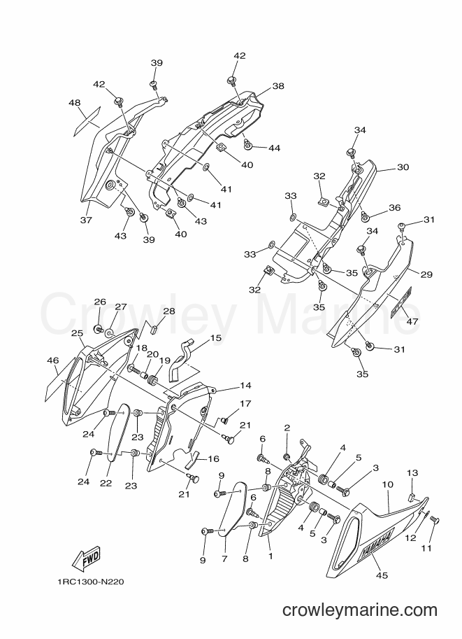 2014 Street Bike MT09 - MT09 (1RCD) [010] - SIDE COVER