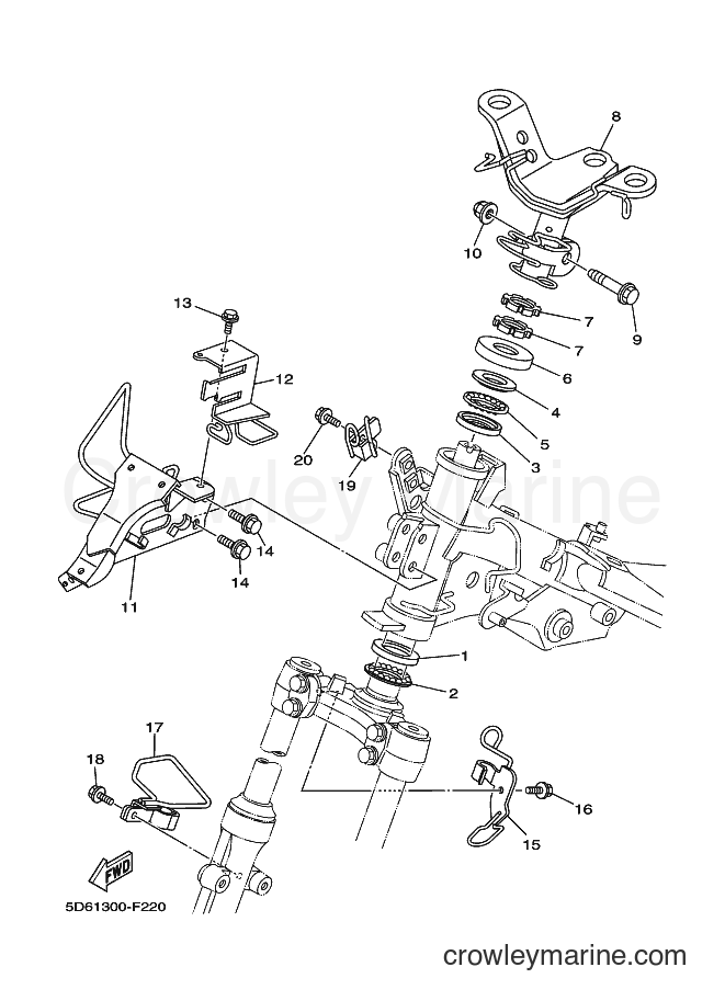 Yamaha Motors T135FI (5D66) [010] - STEERING