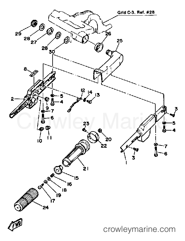 Yamaha Motors FT9.9ELH - STEERING
