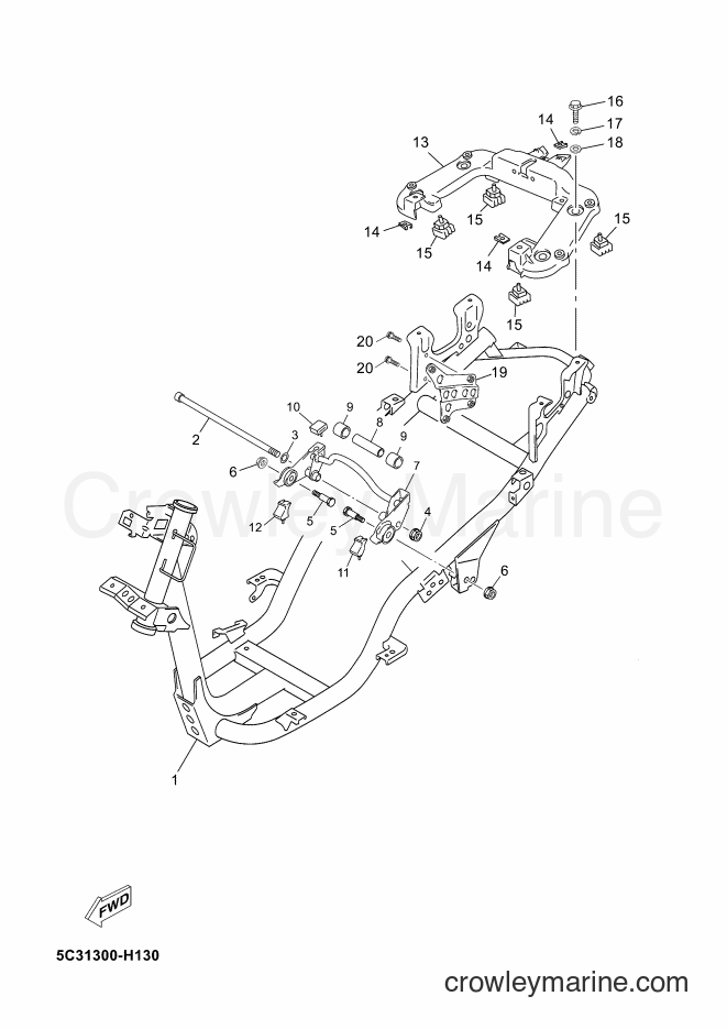 Yamaha Motors YN50F (5C32) [010] - FRAME