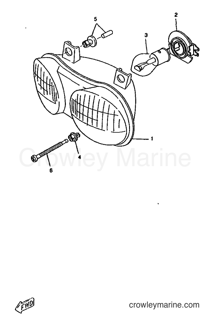 1998 Scooter CW50RS - CW50RS (5CX1) [010] - HEADLIGHT