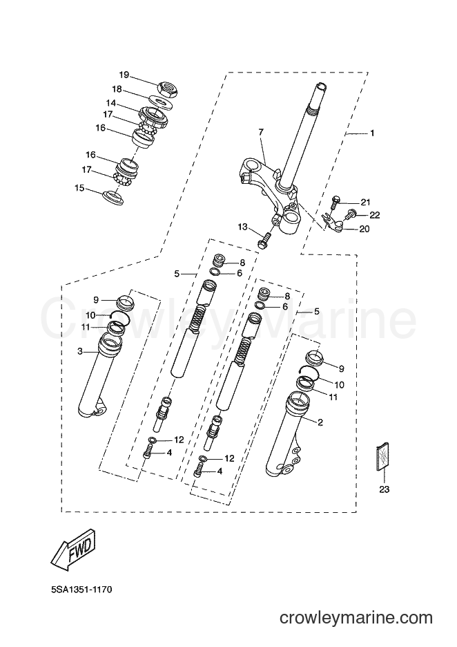 Yamaha Motors CW50L (5SX1) [010] - FRONT FORK