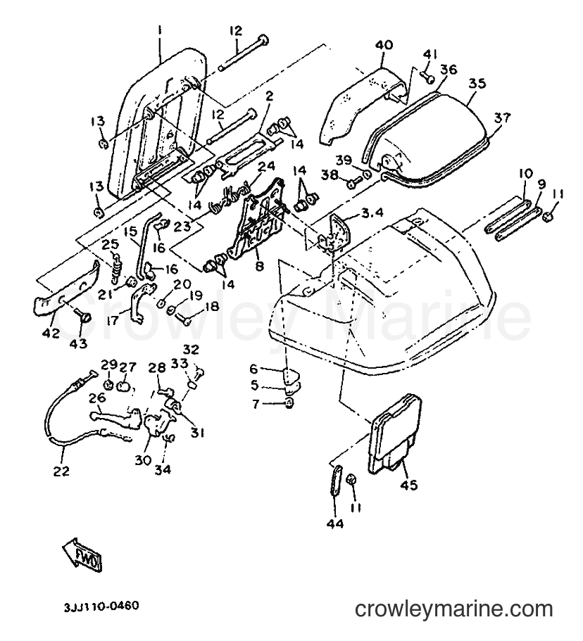 1990 Cruiser XVZ13DA - XVZ13DA (3JJ6) [010] - BACK REST