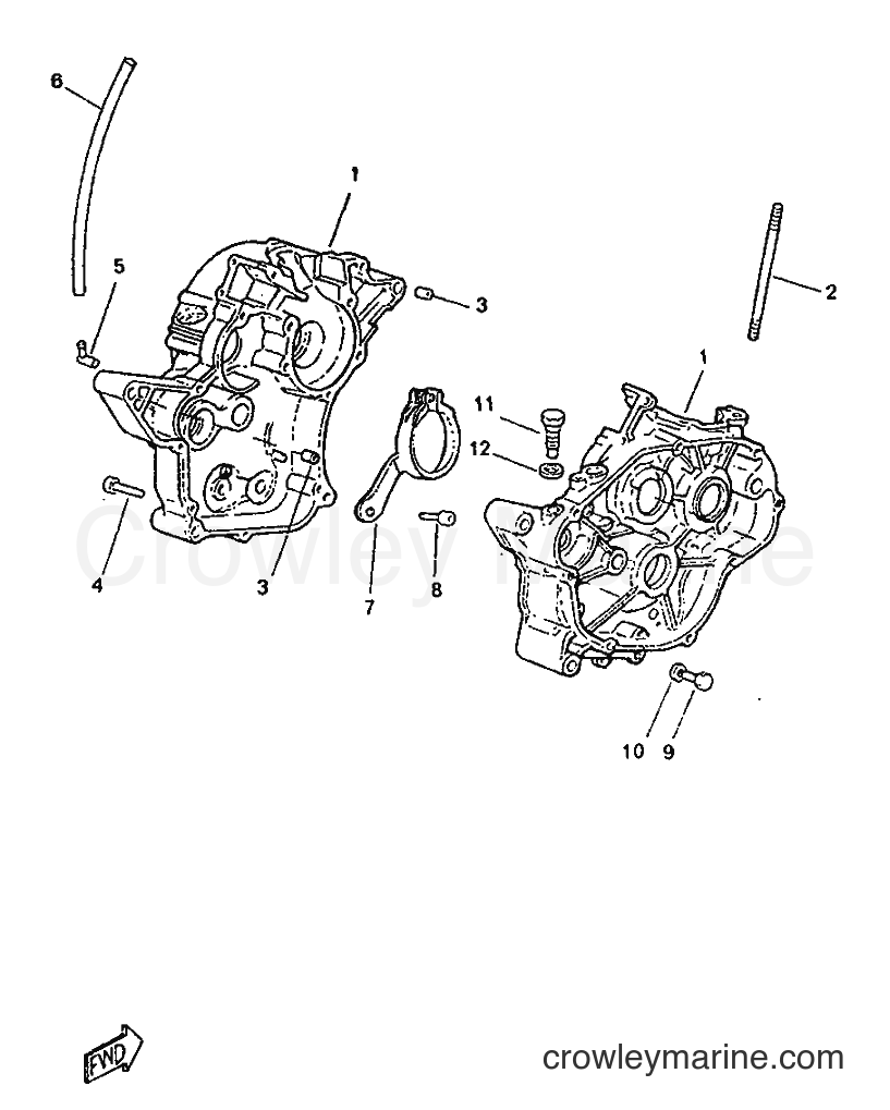 1996 Scooter TZR50 - TZR50 (4YV1) [999] - CRANKCASE