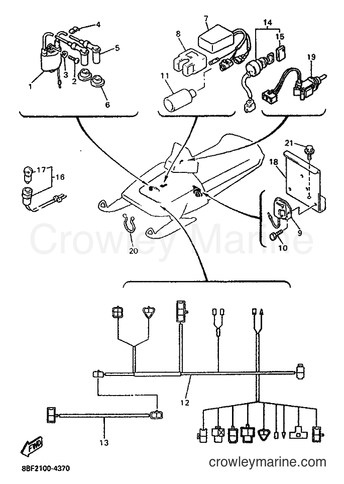 Yamaha Motors PZ480 (8BF2) [020] - ELECTRICAL 1