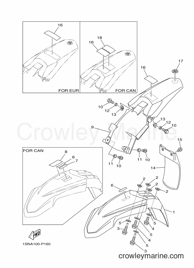 2016 Dirt Bike YZ85 - YZ85 (1SND) [020] - FENDER