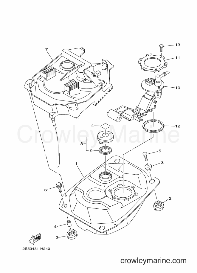 2012 Scooter T135F - T135F (2S58) [010] - FUEL TANK